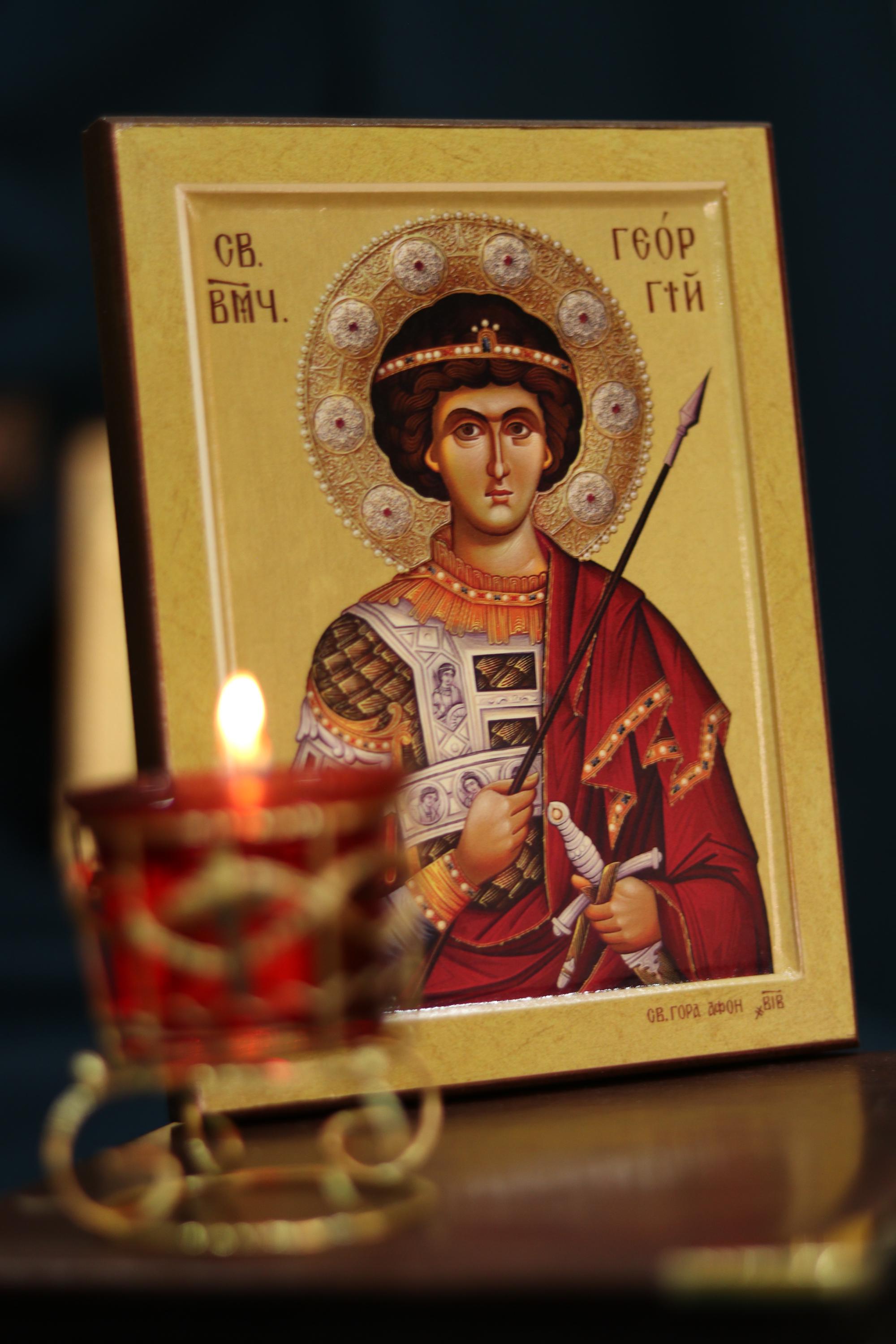Saint Panteleimon Orthodox Icon Wooden Icon Christian Wall Art Gift