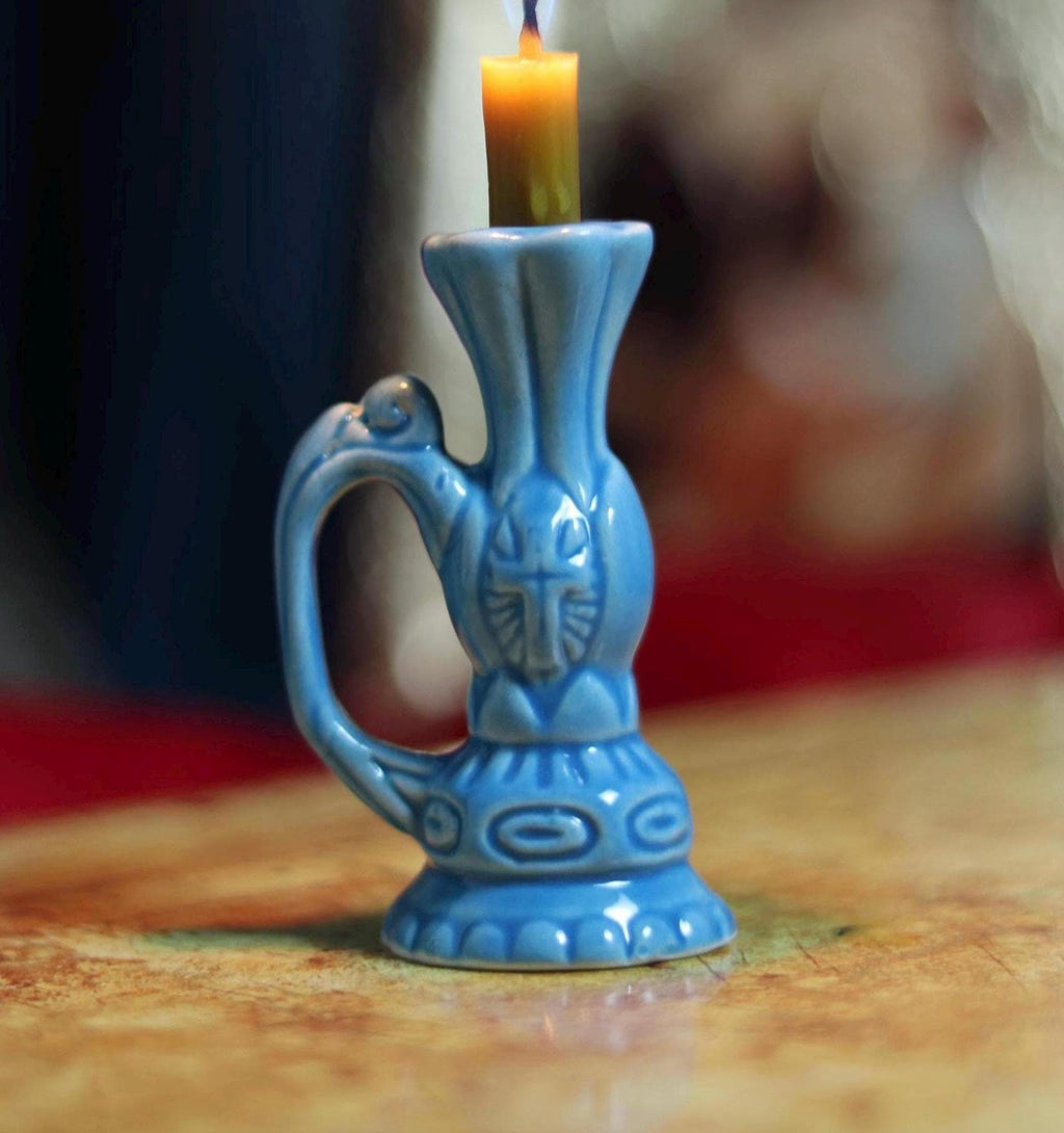 Orthodox candlestick, Ceramic candlestick, Orthodox icon, Orthodox cross, Small candlestick, Retro candlestick, Gift candlestick.
