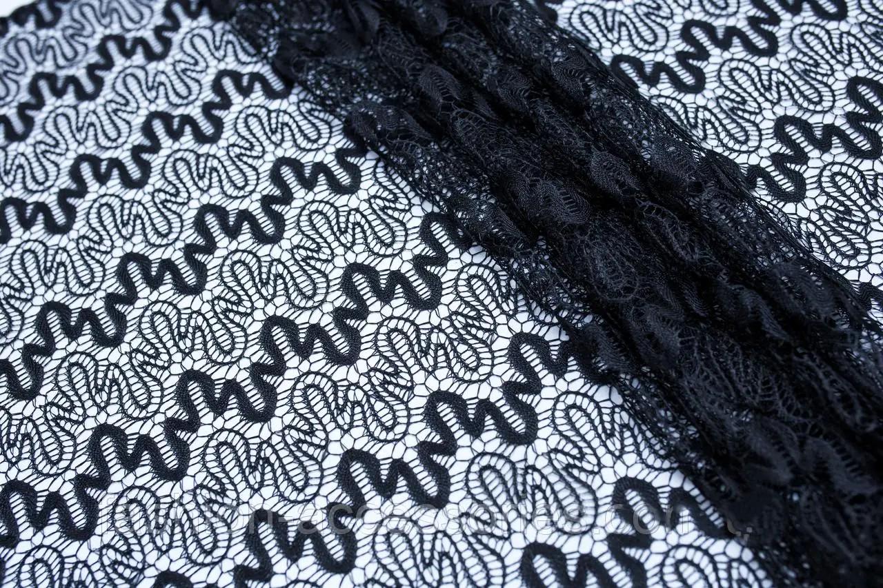 Black Church Headscarf, 65x18 Inch Women Lace Shawl, Orthodox Veil