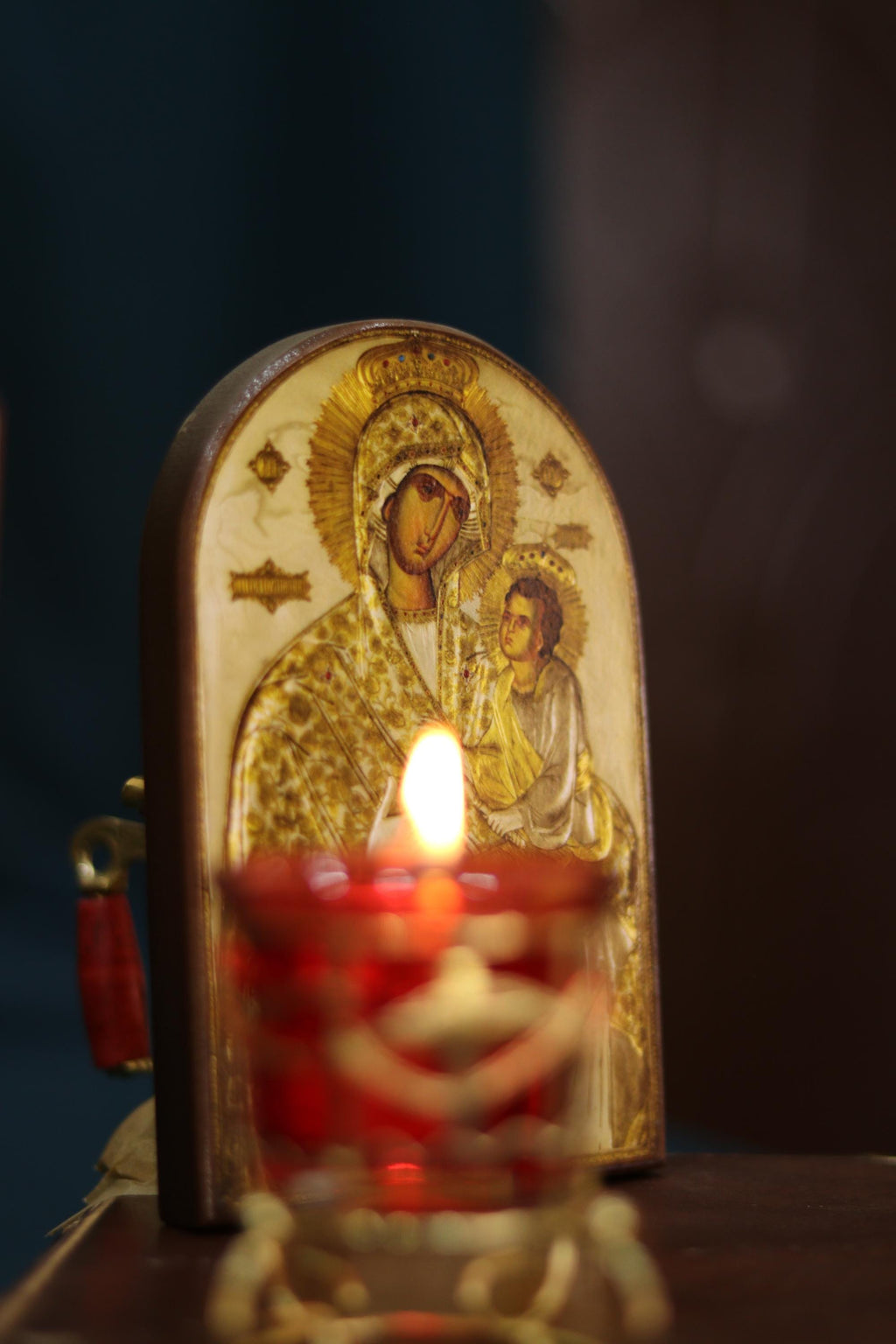 Quick to Hear Mother of God Icon Wooden Orthodox Icon 5.9x3.9in