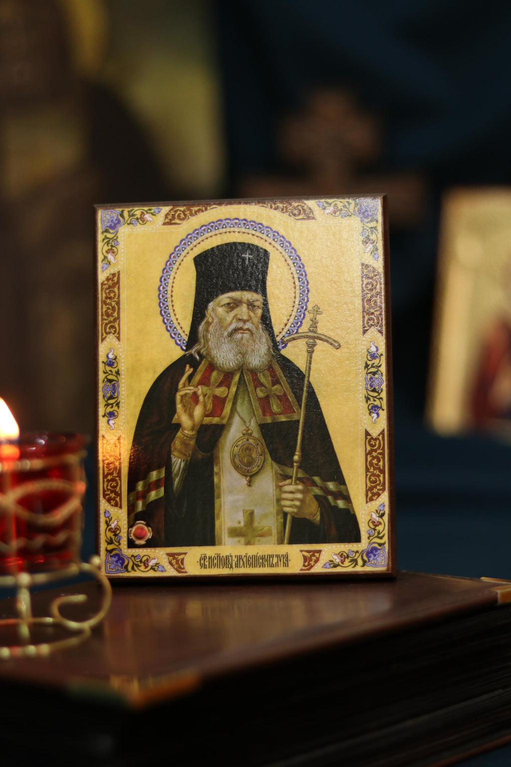 Saint Luka Orthodox Icon Wooden Icon Christian Religious Art