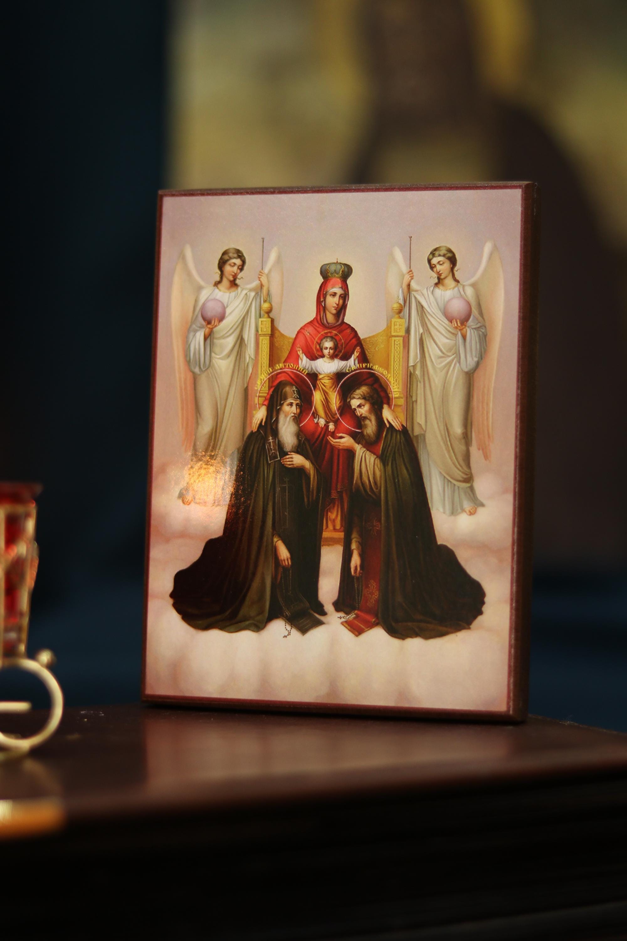 Svenska Caves Mother of God Icon Wooden Icon Orthodox