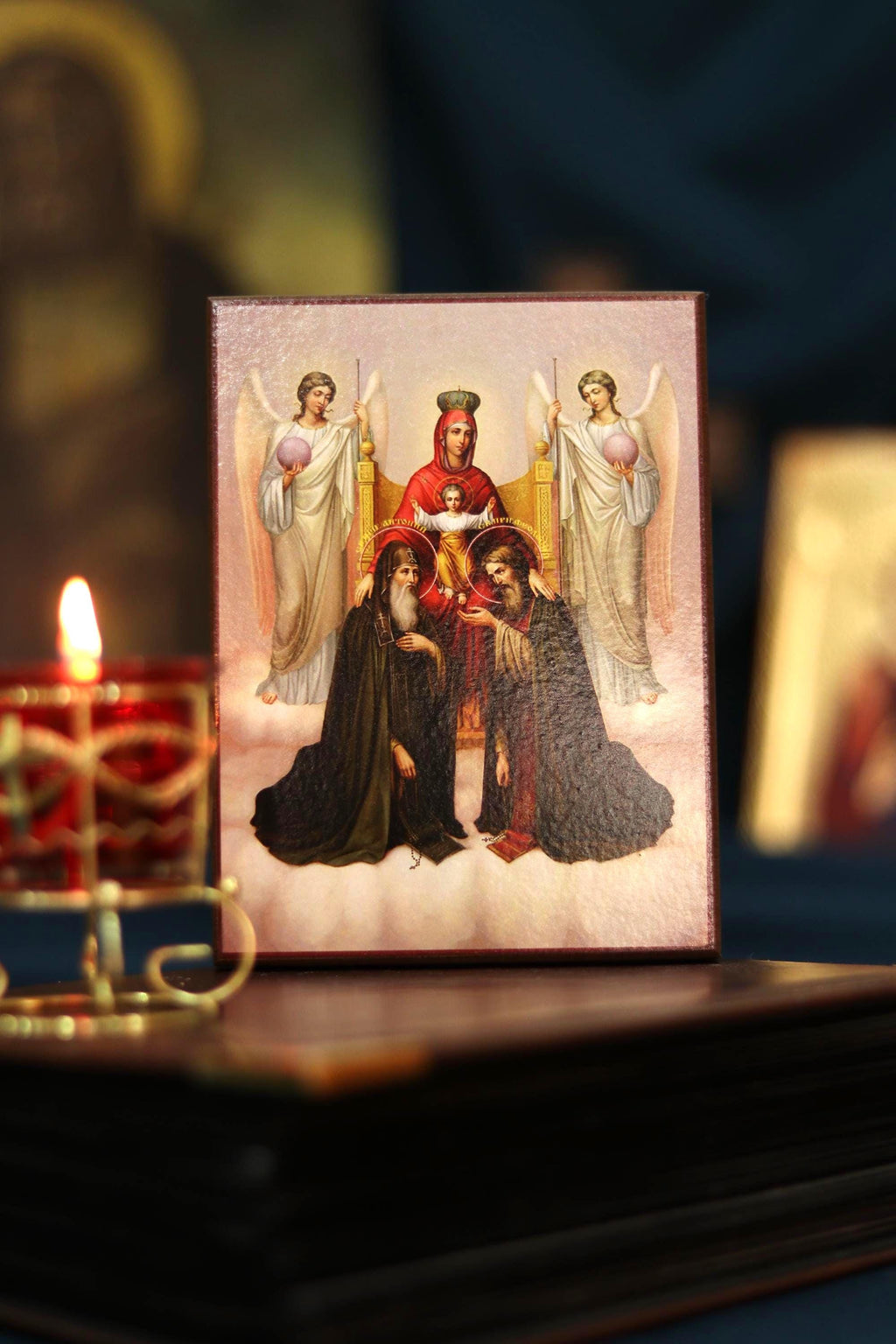 Svenska Caves Mother of God Icon Wooden Icon Orthodox