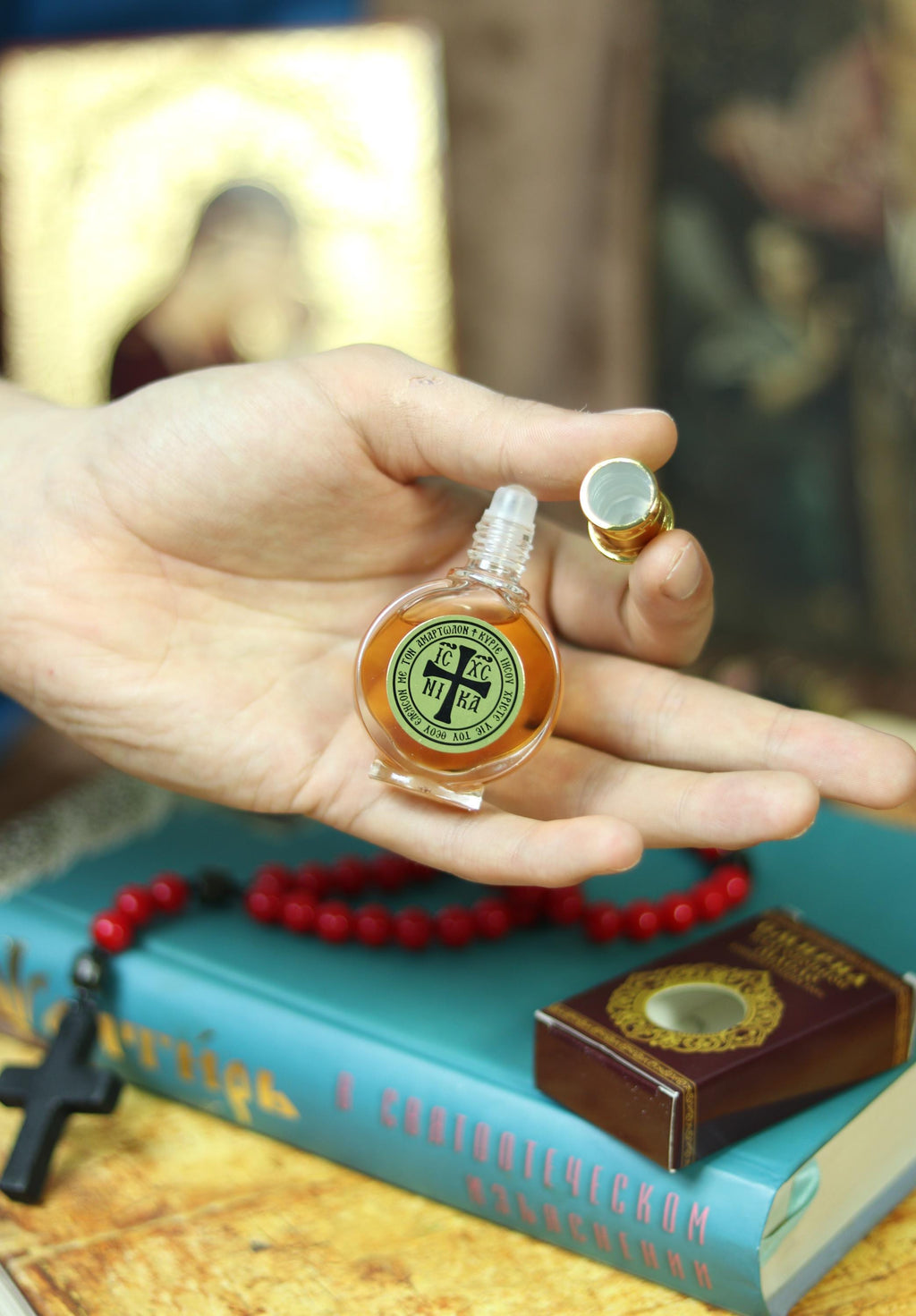 Myrrh Anointing Oil, Perfume Oil, Holy Oil, Prayer Oil, Holy Land, Orthodox Gifts, Orthodox Christian, He Is Risen, Pastor Gift, Church Oil