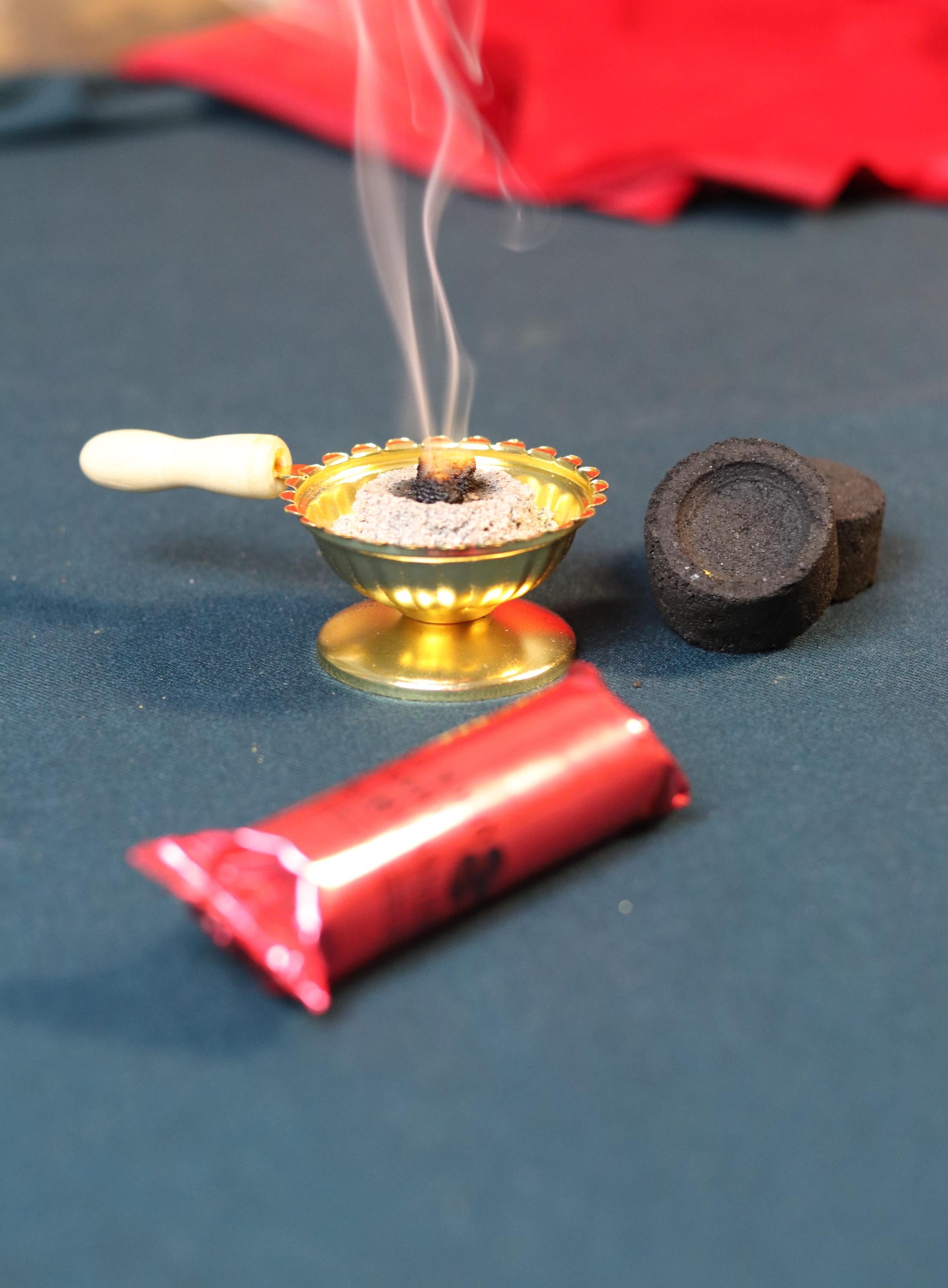 Quick Light Charcoal Tablets – 6pcs, 24mm (0.94 inch) Incense Coal for Bakhoor, Resin, Frankincense, Hookah