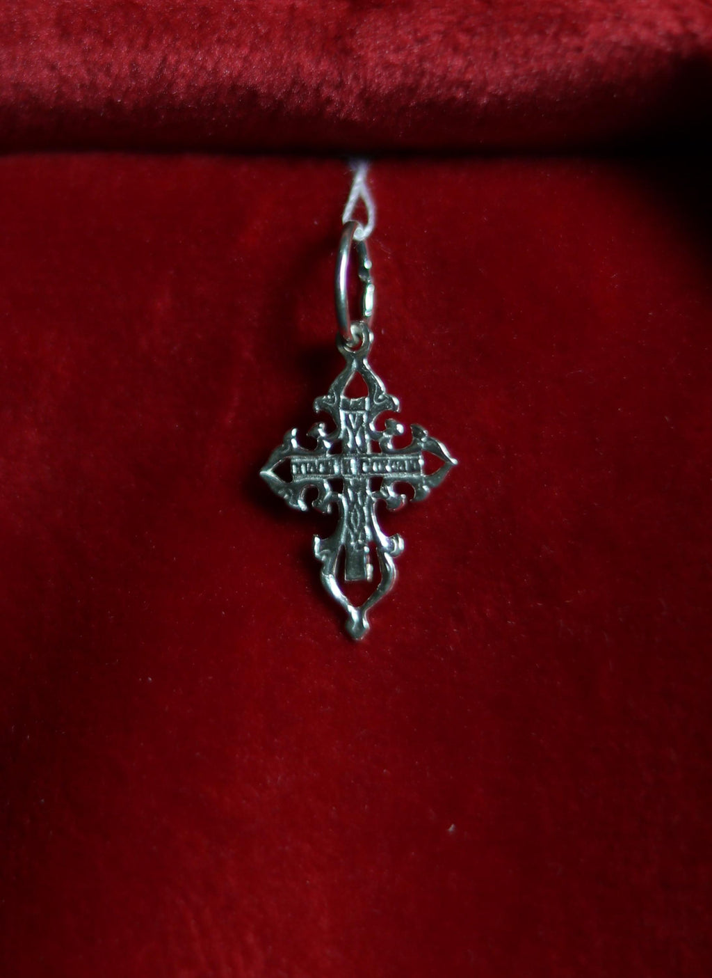 Orthodox Silver Cross Pendant – Sterling Silver 925 – 1.9×1.2 cm – 0.94 g – Eastern Christian Crucifix Charm, Orthodox cross, Crucifixion