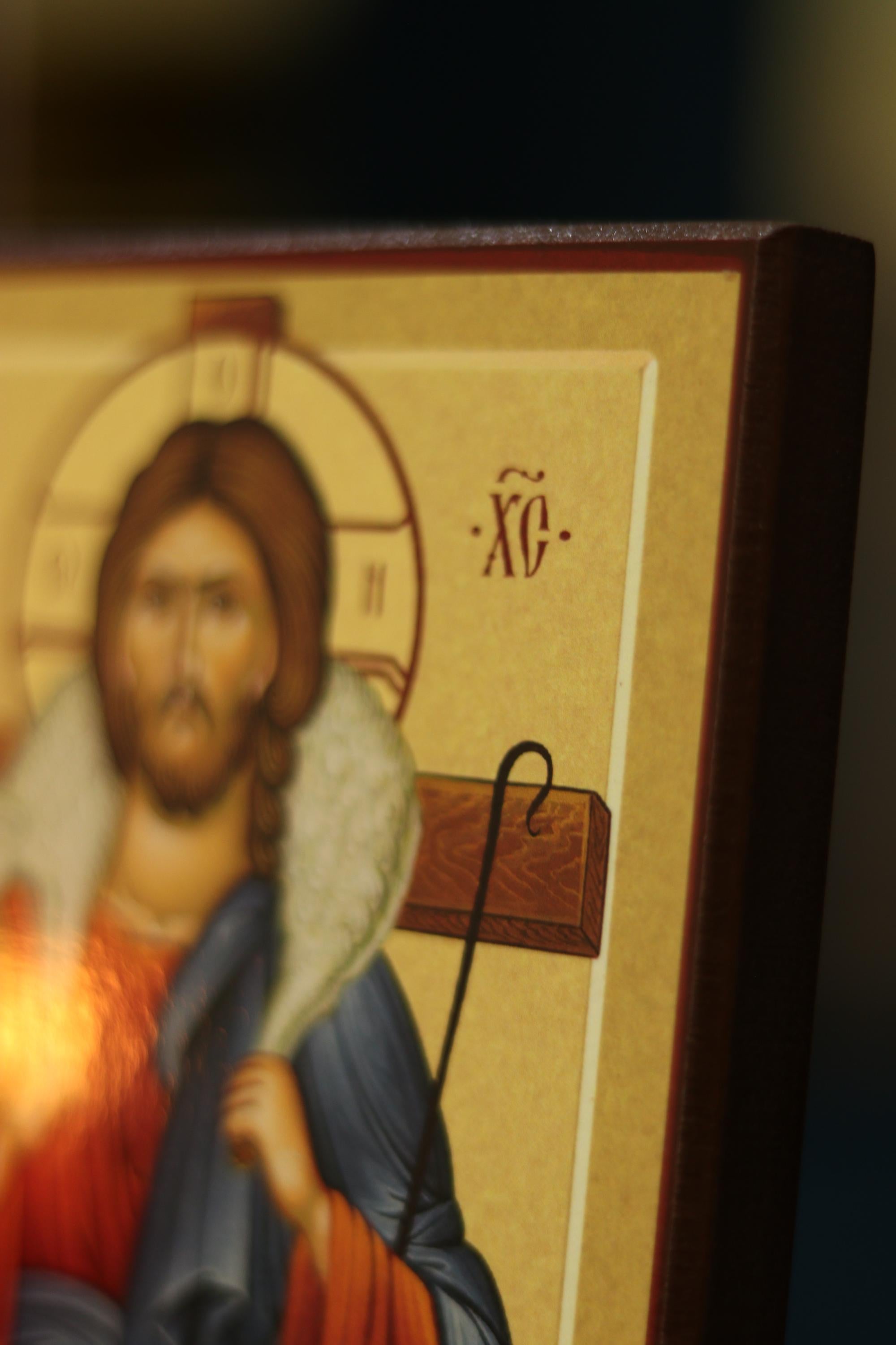 Jesus Christ Icon Wooden Icon 200g, Orthodox Religious Decor