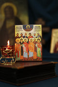 12 Holy Healers Icon Wooden Icon Orthodox Icon Religious Art