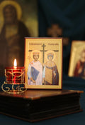 Orthodox Wooden Icon Virgin Mary Icon , Religious Decor, Christian Gift