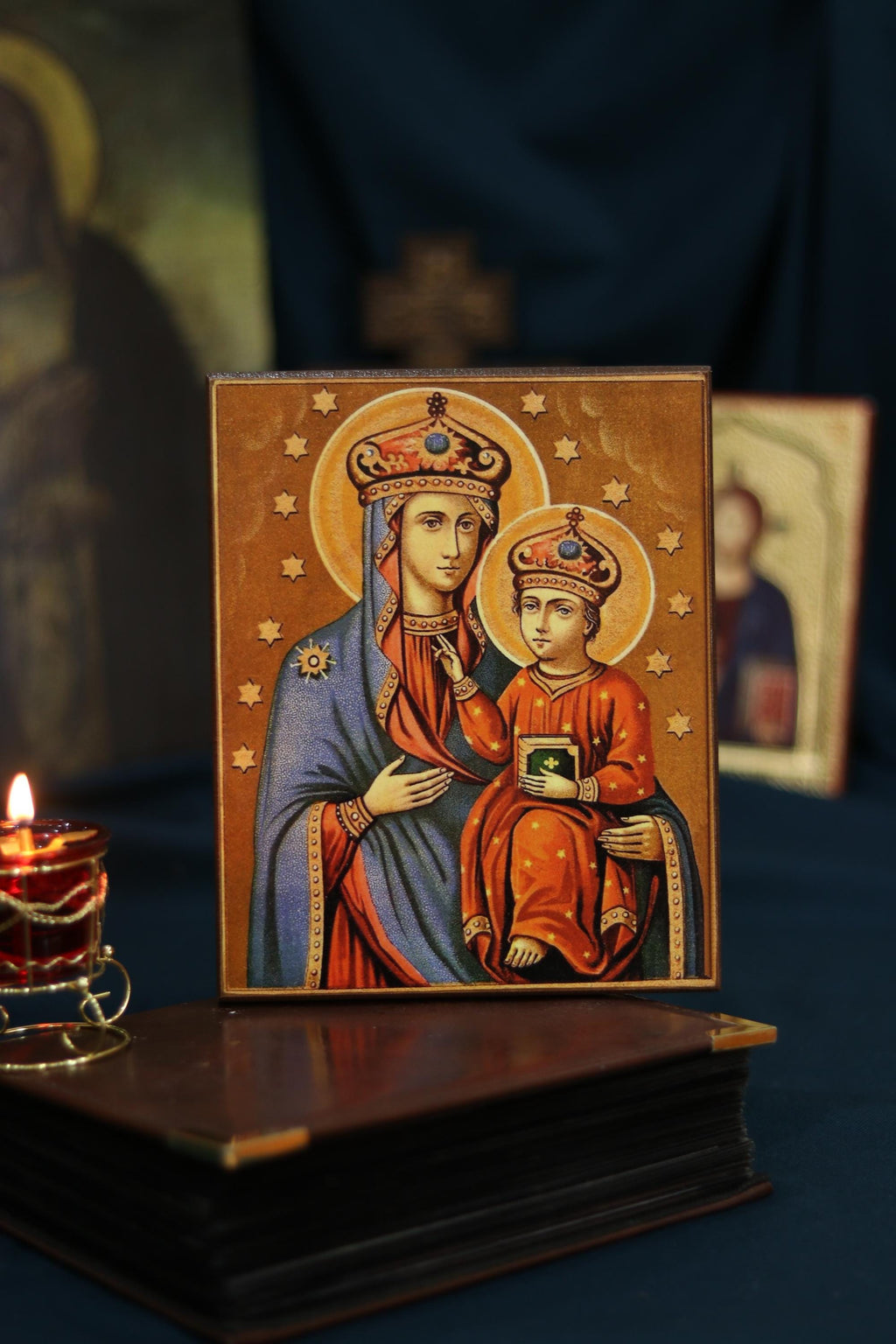 Mother of God Ozeryanska Icon Wooden Icon Orthodox