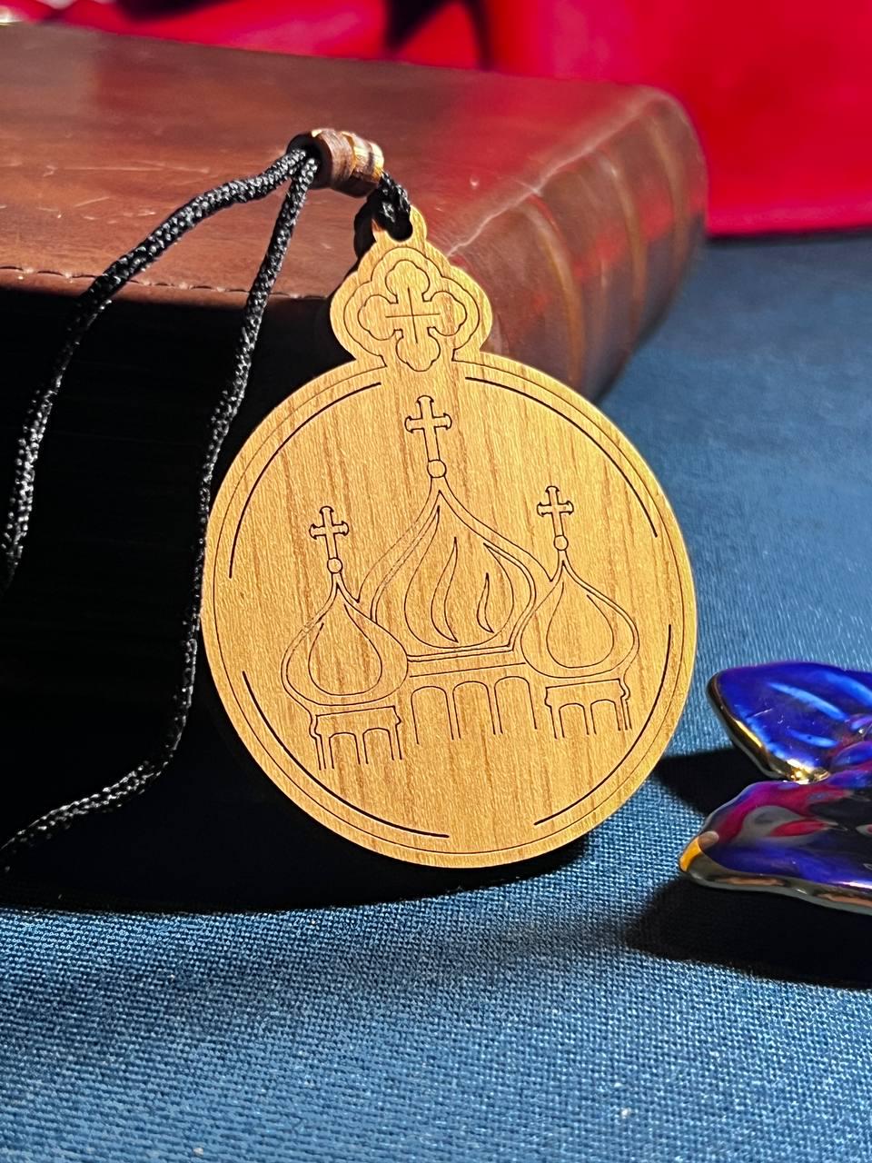 Pendant cross with icon in car | Wooden pendant in car | Cross in car | Pendant with icons | Pendant | Wooden cross | Tassel pendant | Cross