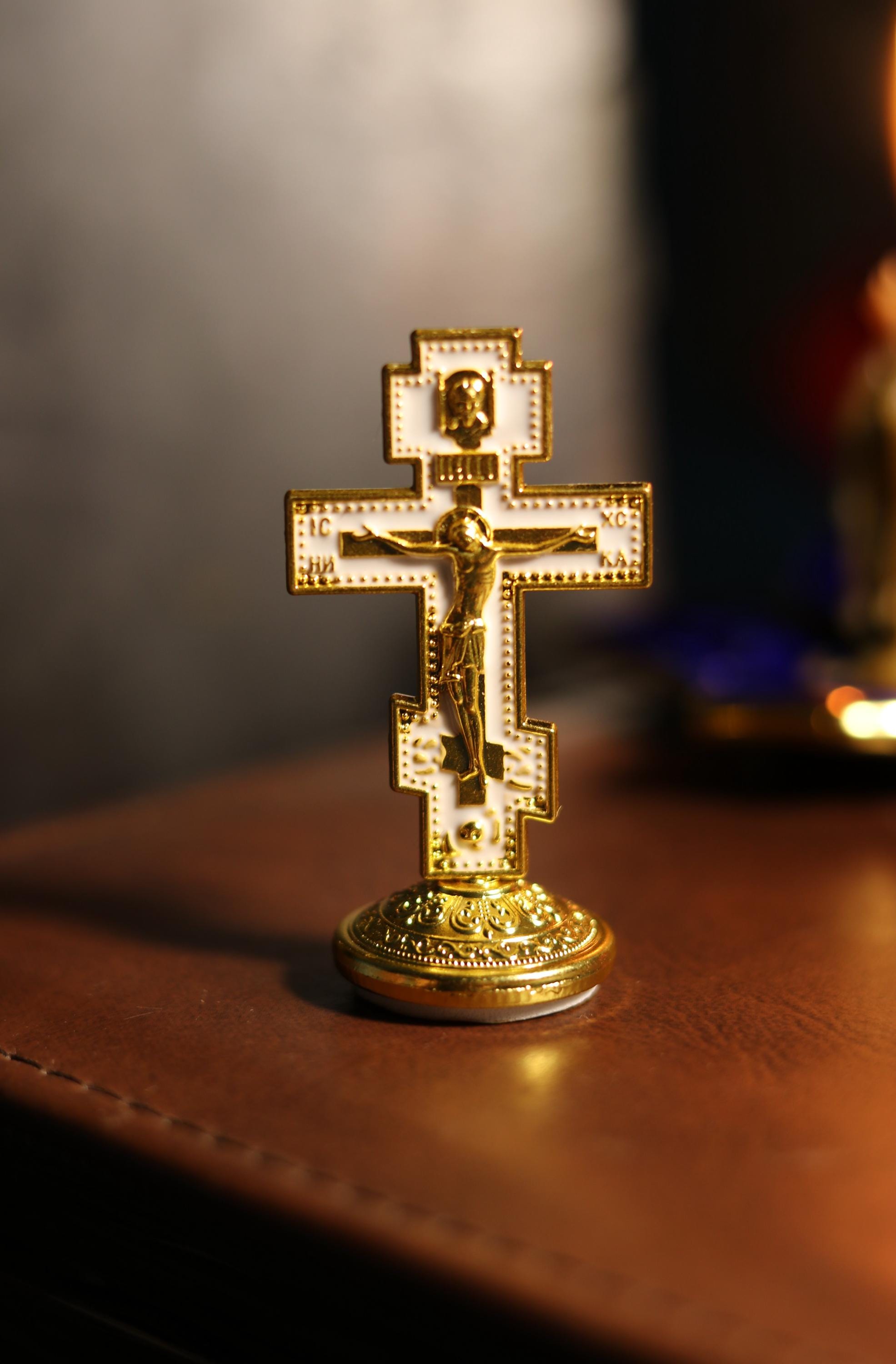 Metal cross. Orthodox cross. Matal car orthodox cross. Crucifix. Matalcross. Maetal car cross. Christian cross. Religious car decor