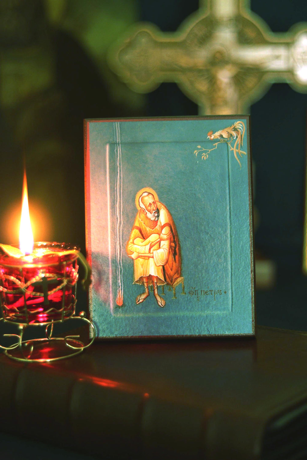 Saint Peter Icon Orthodox Wood Icon Christian Wall Art Prayer Decor