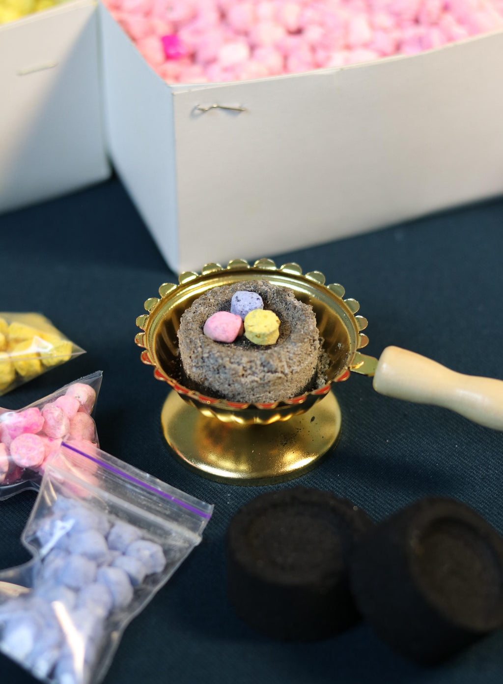 Orthodox Prayer Set – Metal Censer, 60g Monastery Incense, Charcoal Tablets, Incense holder, Incense burner, Incense sticks, Orthodox prayer