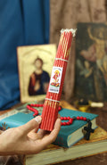 Red Jerusalem Candles 33pcs, Orthodox Candles, Church Candles, Prayer Candle, Religious Candles, Christian Candles, Spiritual Candles