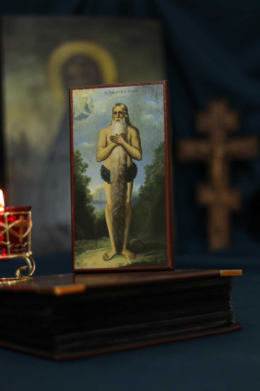 Saint Onuphrius Icon Wooden Icon Orthodox