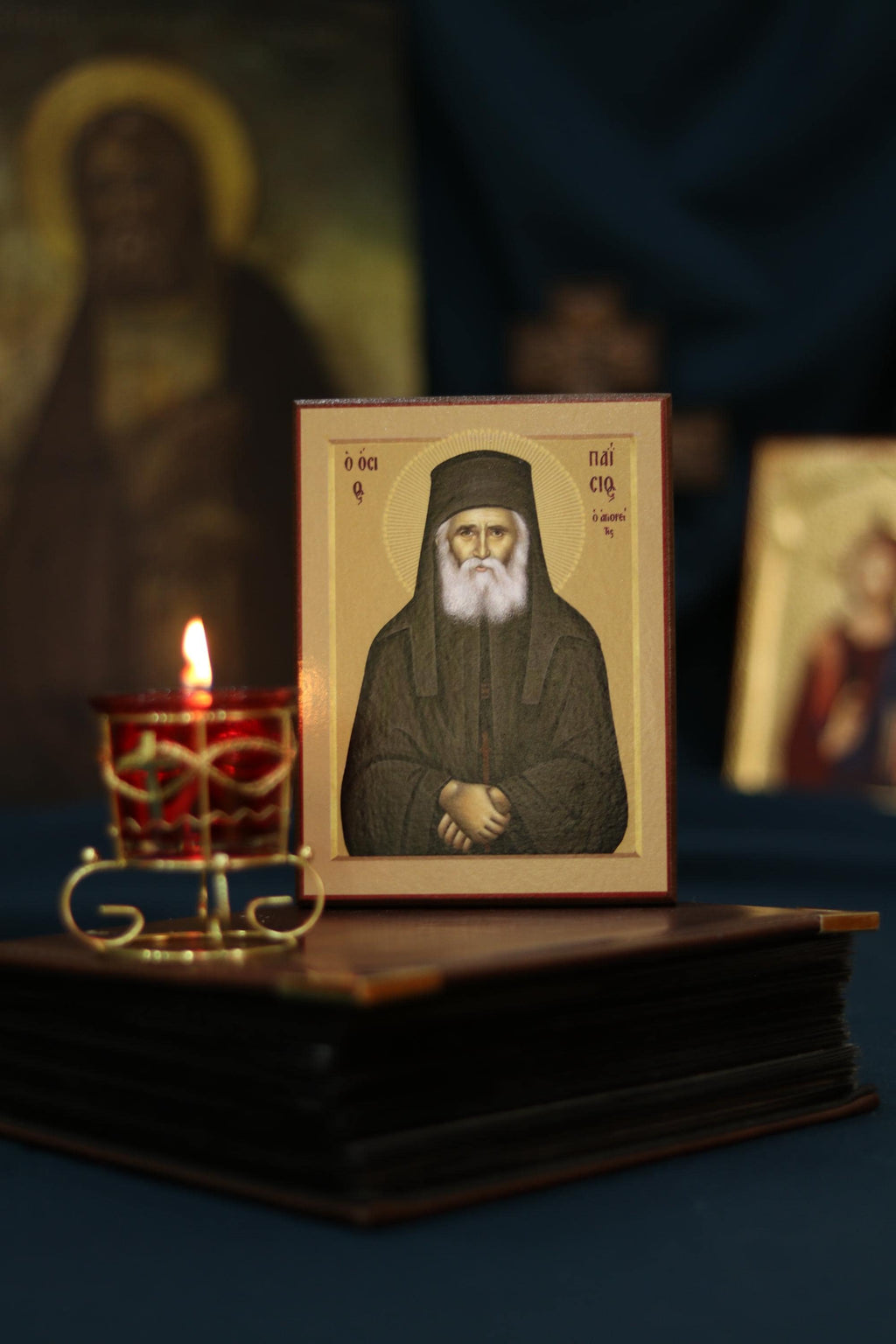 Paisios of Mount Athos Orthodox Icon Wooden Icon Christian Art