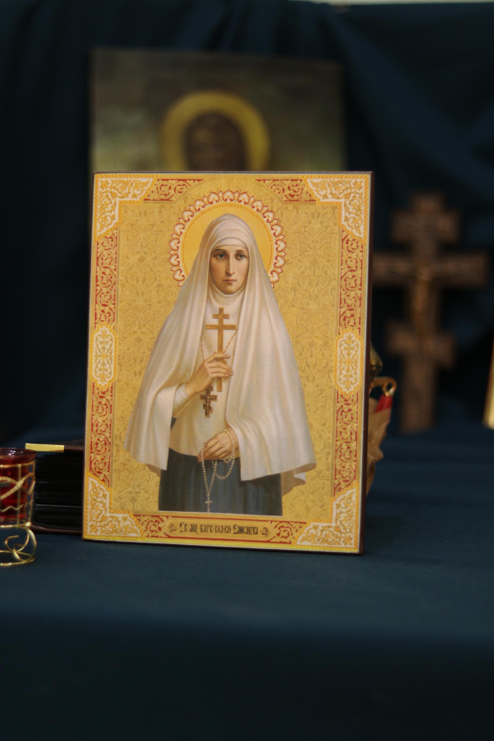 Saint Elizabeth Feodorovna Icon Wooden Icon Orthodox Icon