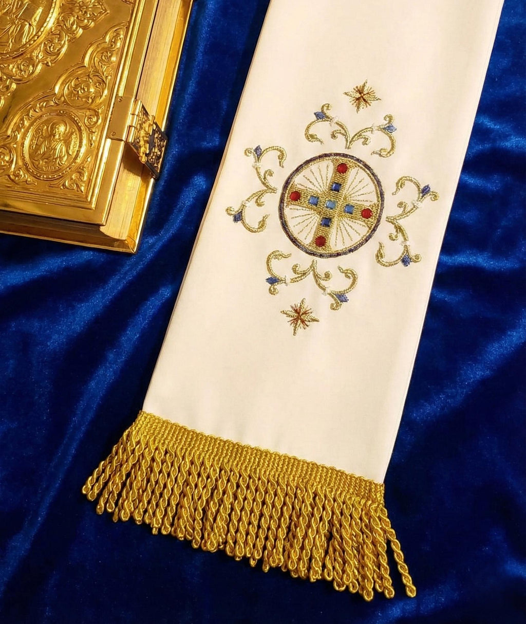 Gabardine Gospel Bookmark 59x6 Inches, Church Bookmark, Orthodox Bookmark, Gospel Ribbon, Liturgical Bookmark, Christian Gift