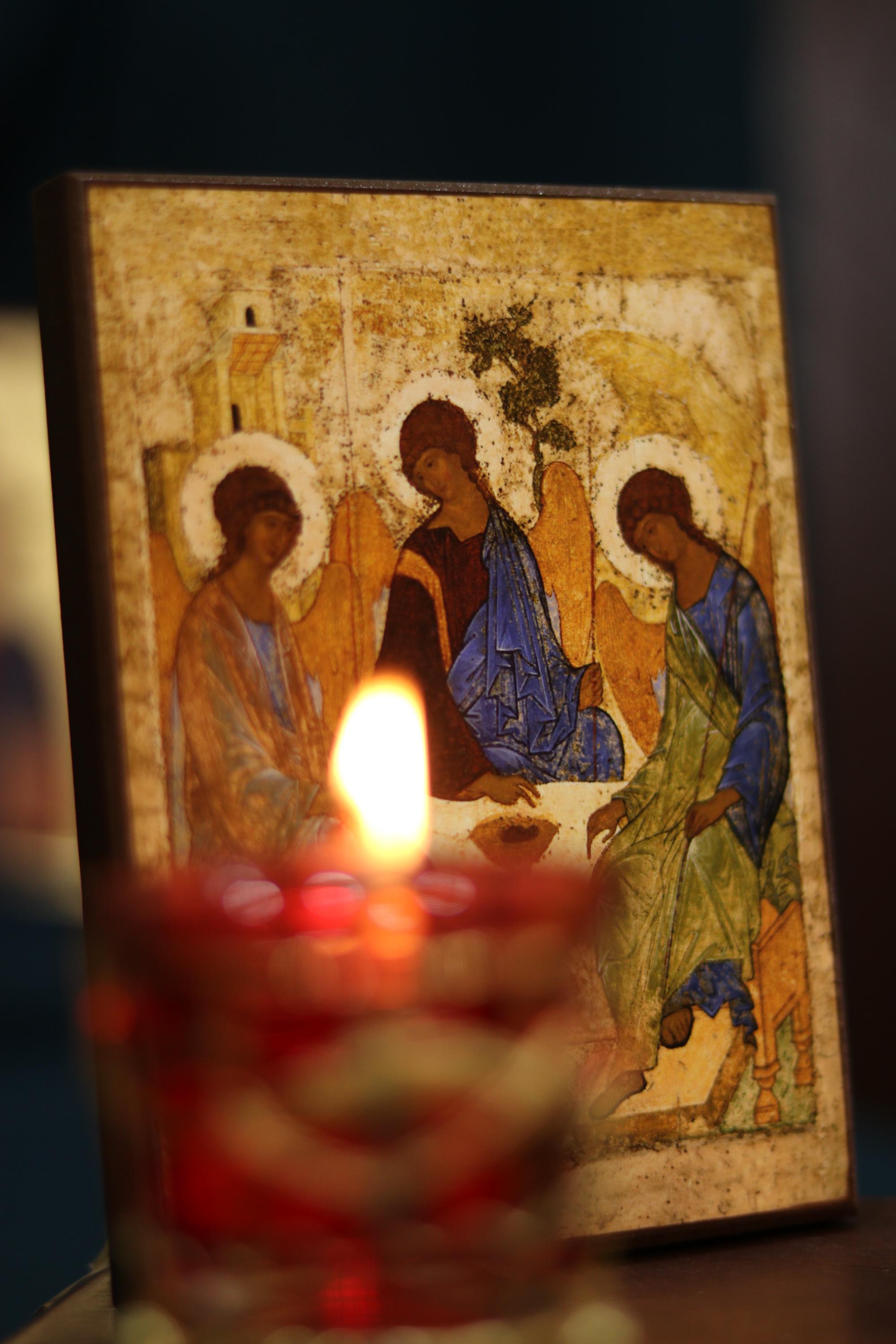 Holy Trinity Rublev Icon Wooden Icon Orthodox Icon Religious Art