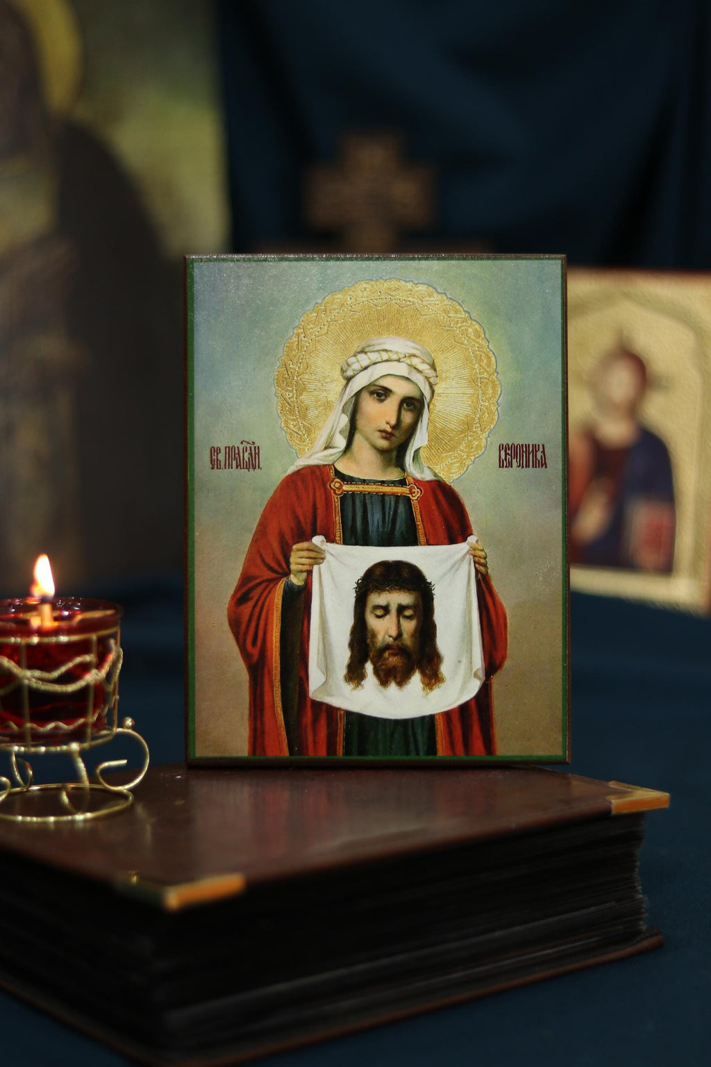 Righteous Veronica Icon Wooden Icon Orthodox Religious Art