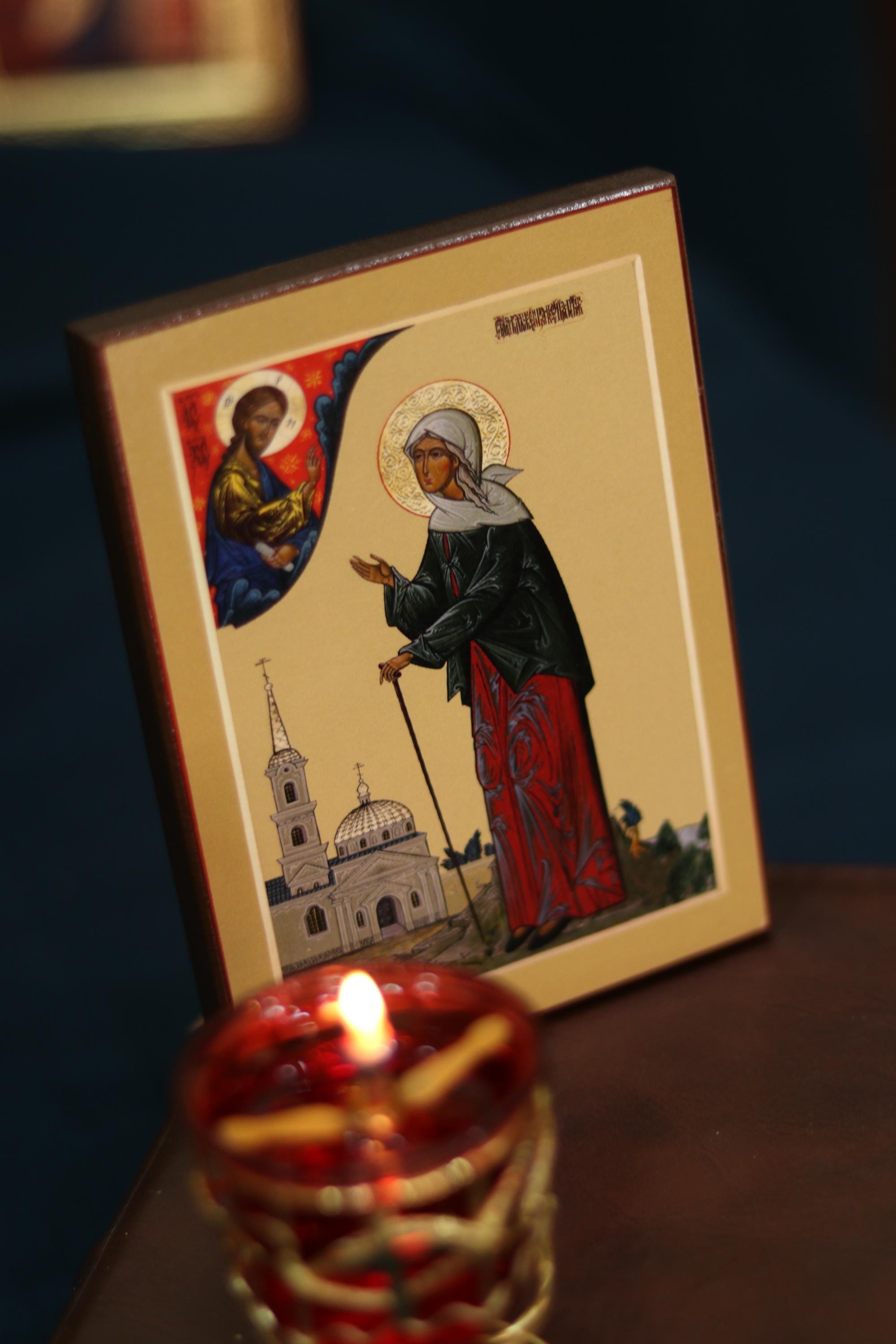 Saint Xenia Icon Wooden Icon Orthodox Prayer Icon Christian Decor