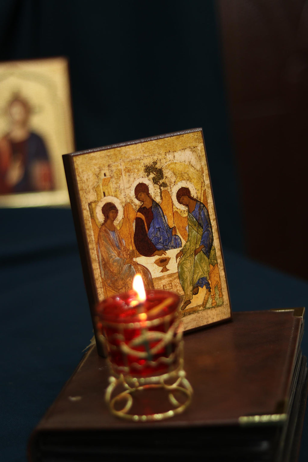 Holy Trinity Rublev Icon Wooden Icon Orthodox Icon Religious Art