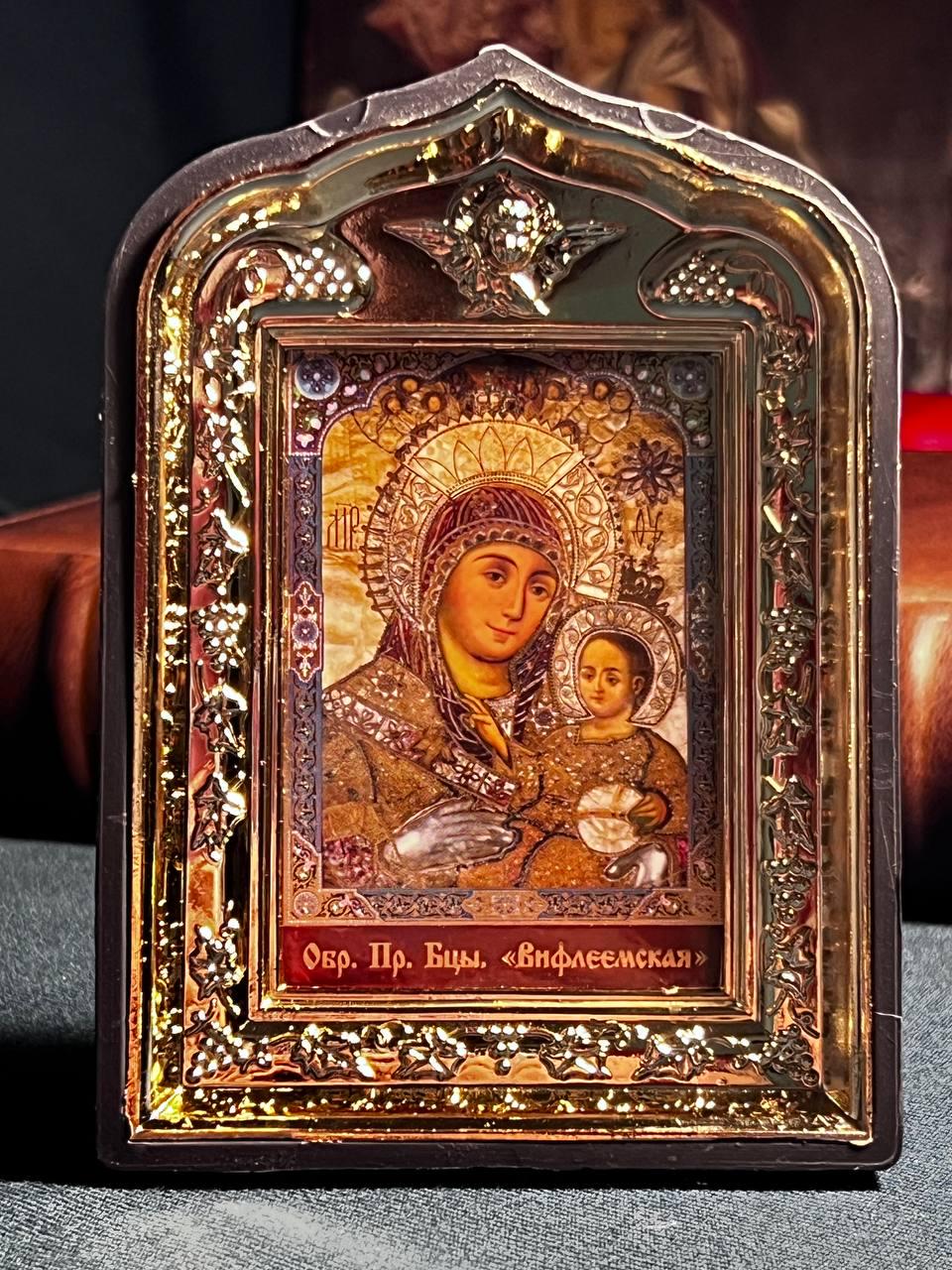 Icon of the Mother of God 10x15, Kazan icon of the Mother of God, Orthodox icon, Orthodox cross, Hanging icon, Mother of God, Virgin Mary