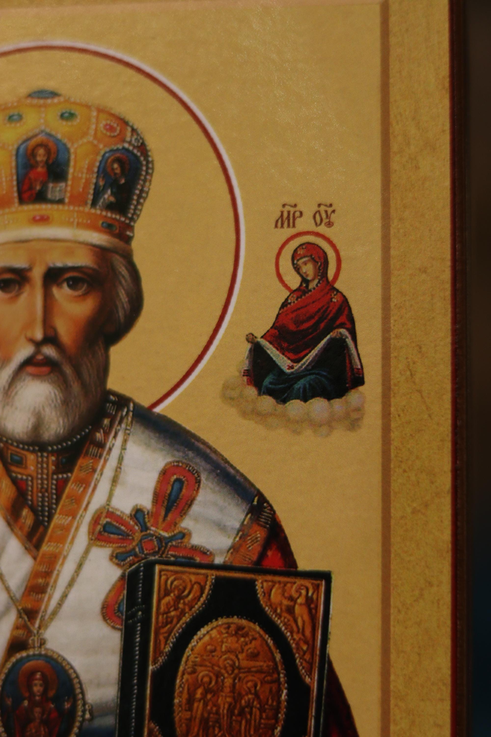Orthodox Icon St Nicholas Wooden Icon Wooden Icon