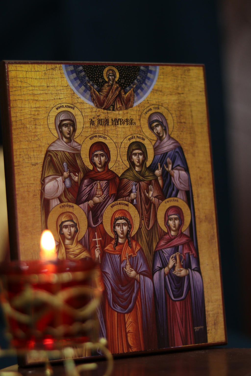 Holy Myrrhbearers Icon Wooden Icon Orthodox Religious Art