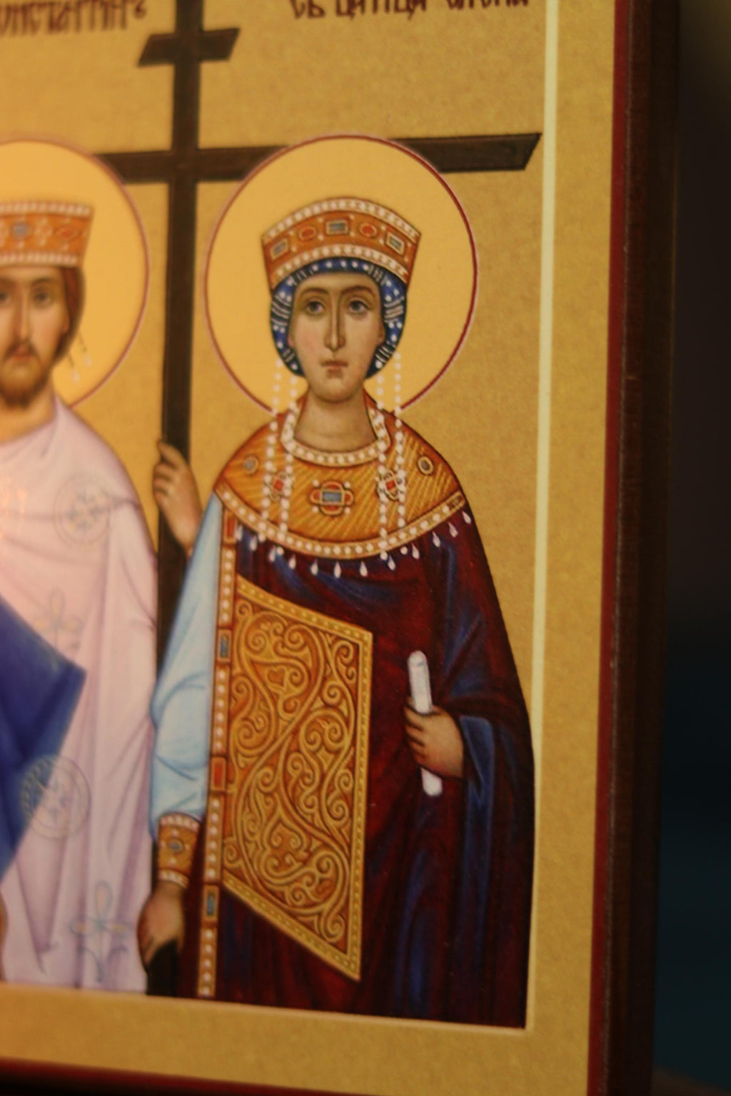 Orthodox Wooden Icon Virgin Mary Icon , Religious Decor, Christian Gift