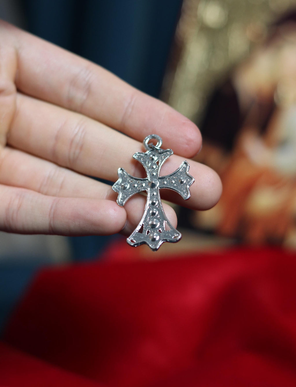 Orthodox Cross Necklace, Jesus cross pendant with Jesus Christ, Christian Cross Pendant, Crucifix necklace, Orthodox pendant