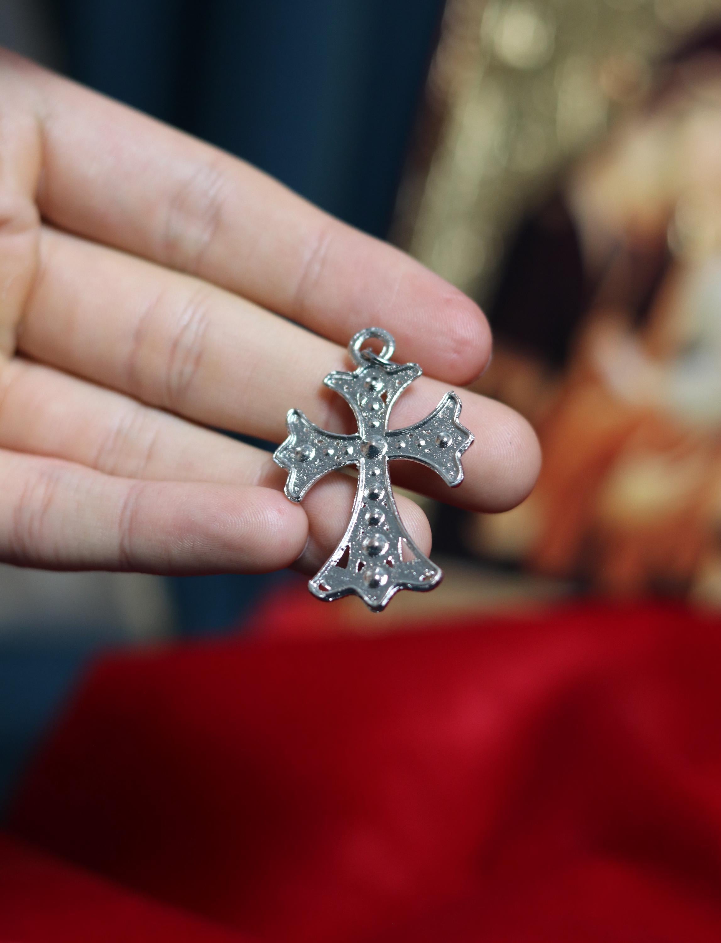 Orthodox Cross Necklace, Jesus cross pendant with Jesus Christ, Christian Cross Pendant, Crucifix necklace, Orthodox pendant
