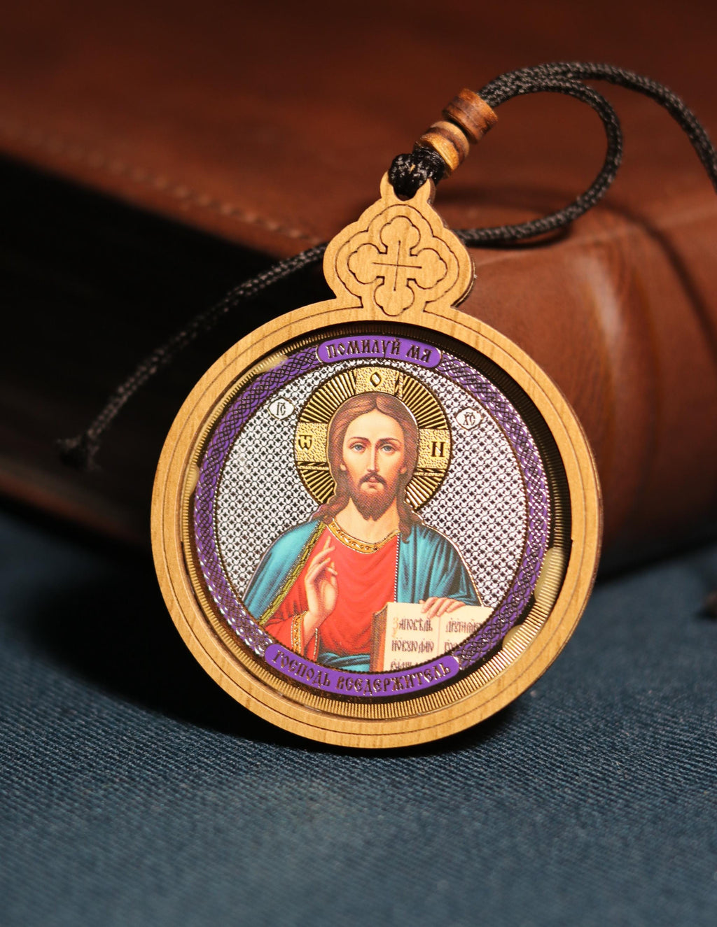 Car Pendant "Christ Pantocrator" – Greek Style,  Orthodox icon, Orthodox christian, Christianity art, Religious car decor