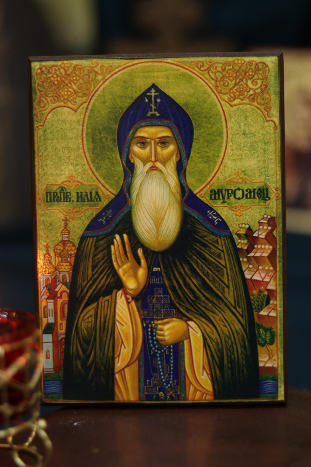St Ilya Muromets Icon Orthodox Wooden Icon Christian Wall Decor