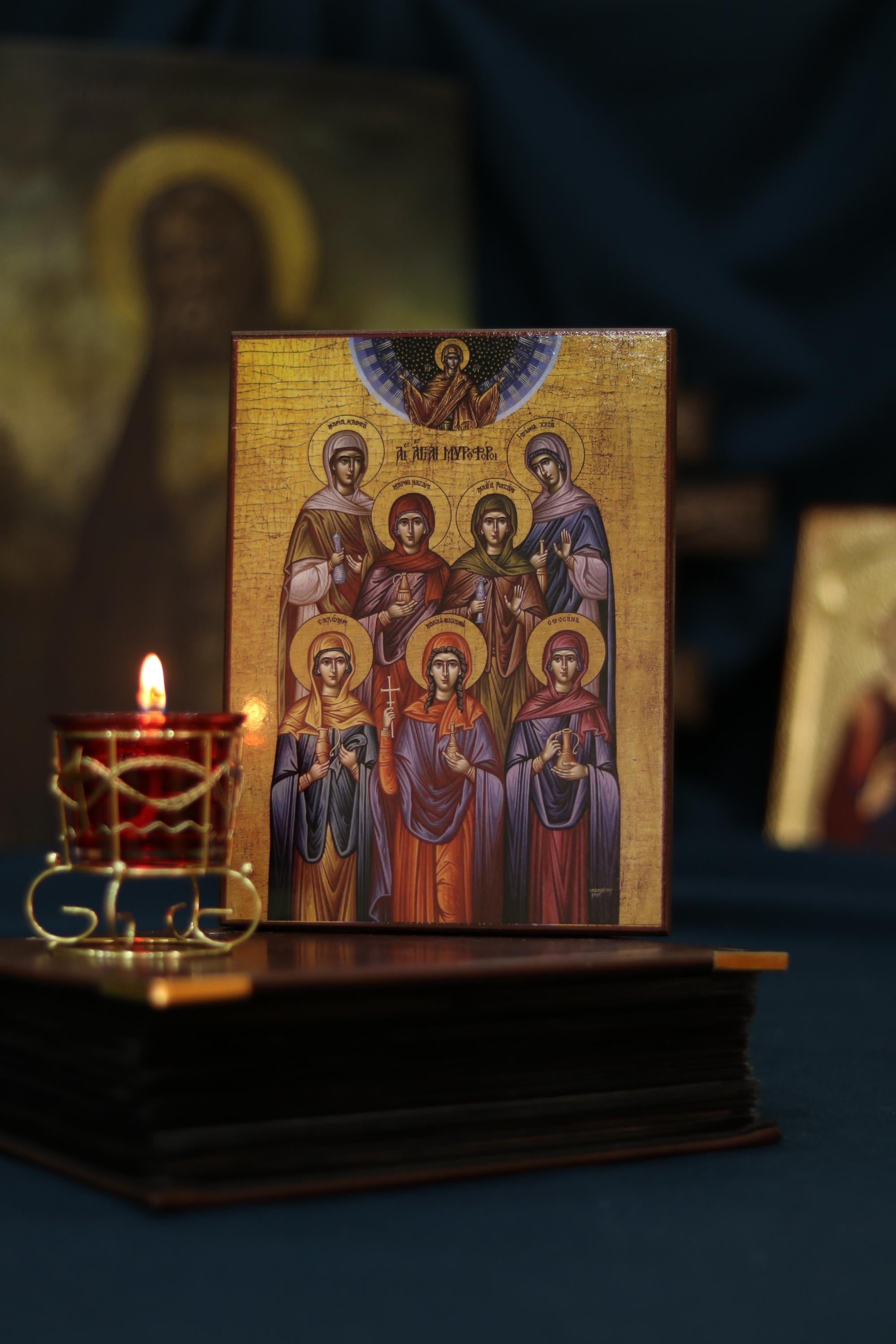 Holy Myrrhbearers Icon Wooden Icon Orthodox Religious Art