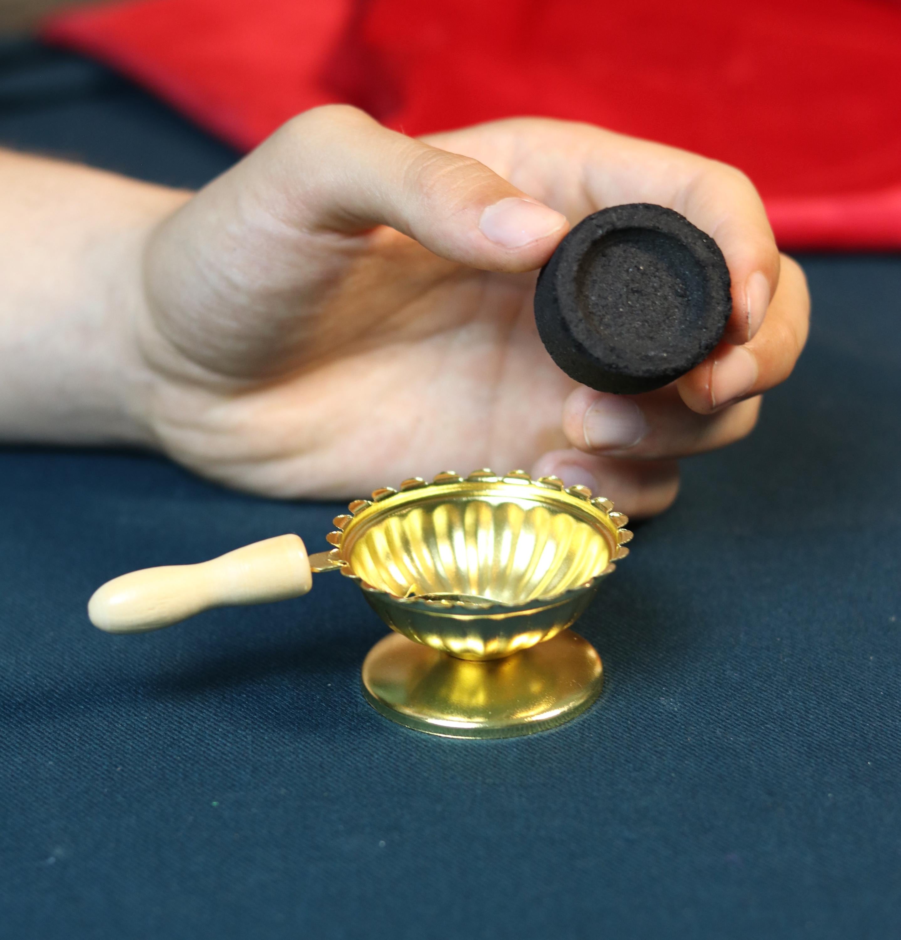 Orthodox Prayer Set – Metal Censer, 60g Monastery Incense, Charcoal Tablets, Incense holder, Incense burner, Incense sticks, Orthodox prayer