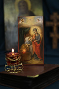 Healing Mother of God Icon Wooden Orthodox 6.3x3.3in