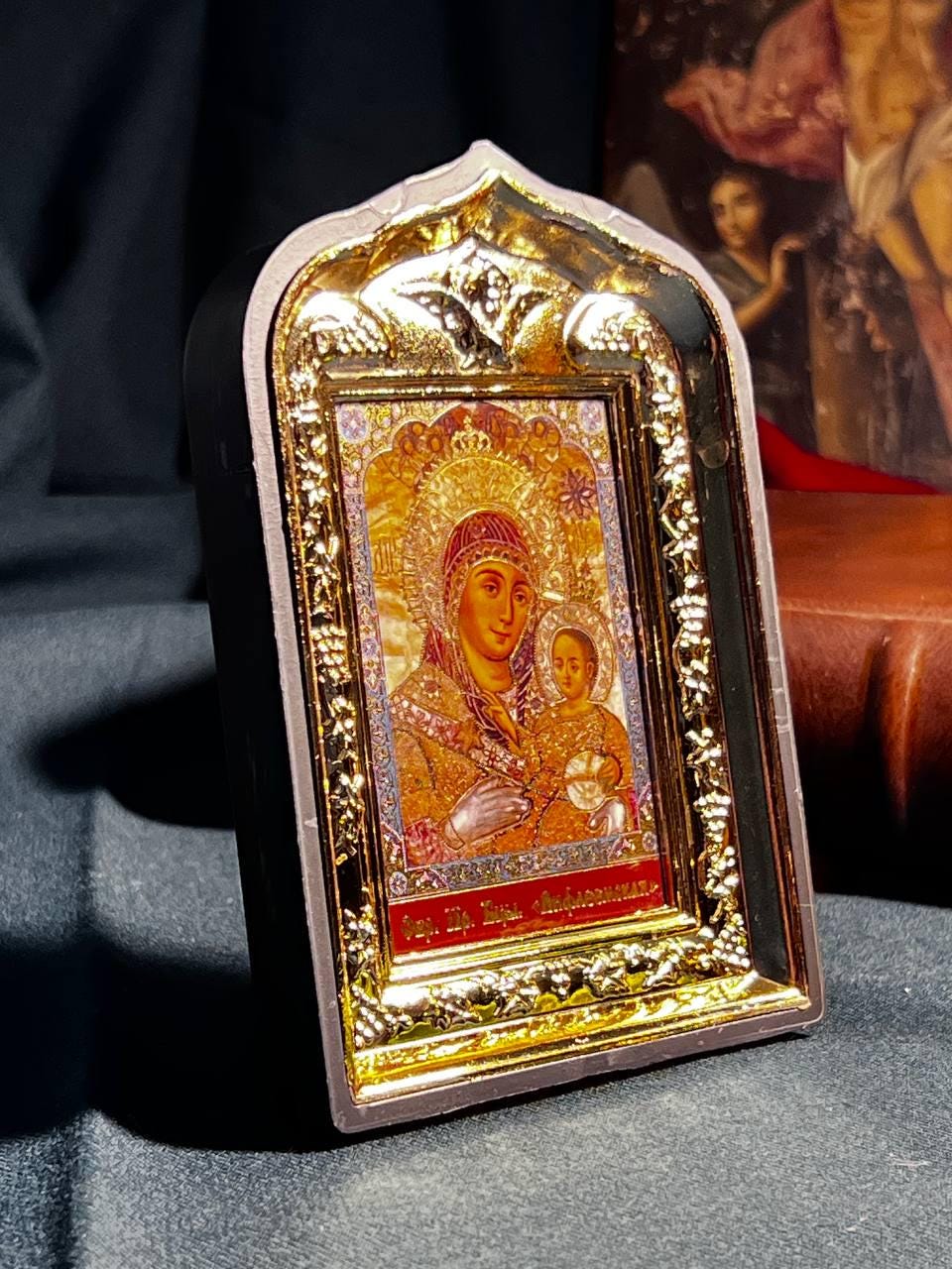 Icon of the Mother of God 10x15, Kazan icon of the Mother of God, Orthodox icon, Orthodox cross, Hanging icon, Mother of God, Virgin Mary