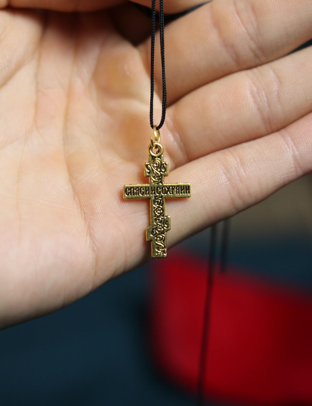 Orthodox Cross Necklace, Large Jesus cross pendant with Jesus Christ, Christian Cross Pendant, Crucifix necklace.