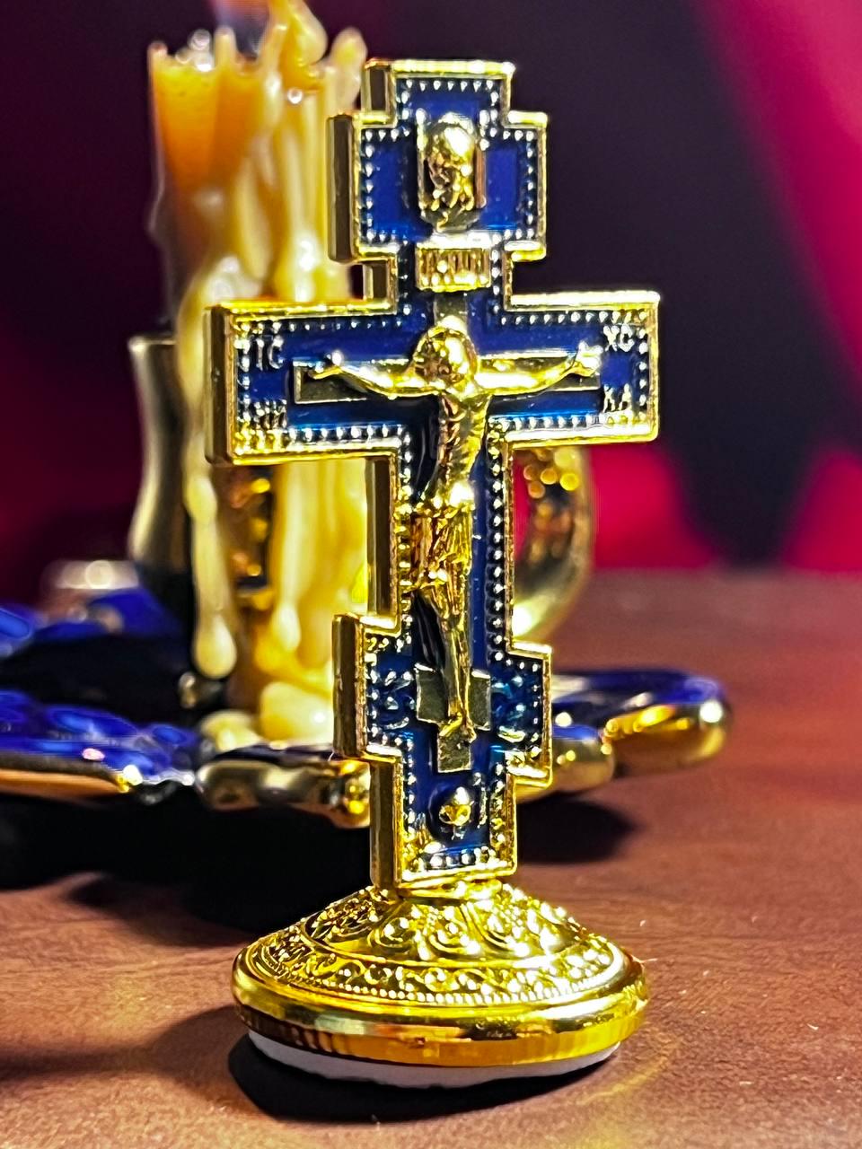 Metal cross. Orthodox cross. Matal car orthodox cross. Crucifix. Matalcross. Maetal car cross. Christian cross. Religious car decor