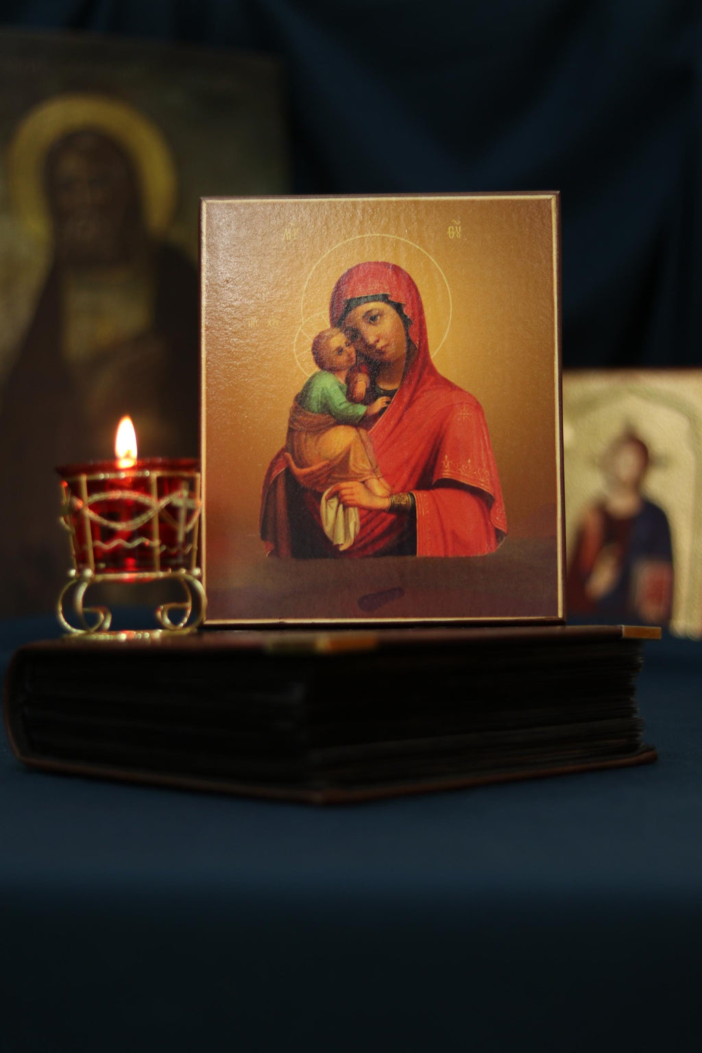 Virgin Mary Tenderness Icon Orthodox Wooden Icon Christian Gift