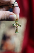 Orthodox Cross Necklace, Large Jesus cross pendant with Jesus Christ, Christian Cross Pendant, Crucifix necklace, Orthodox pendant