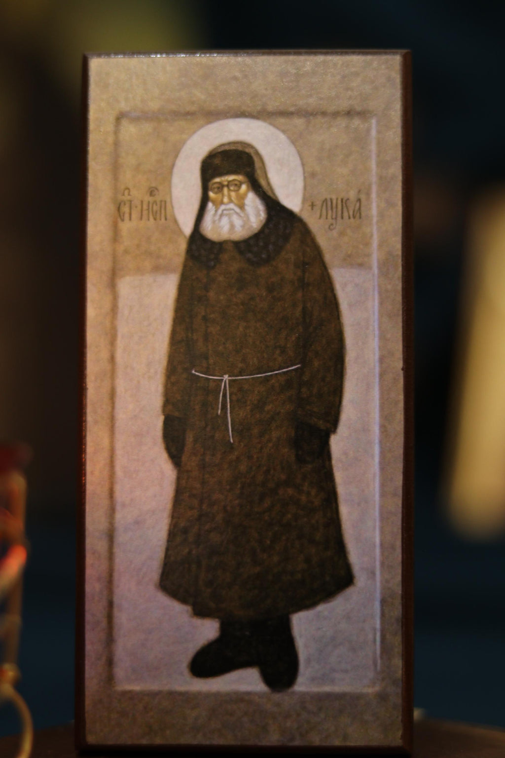 Orthodox Wooden Icon ., Saint Luke the Confessor