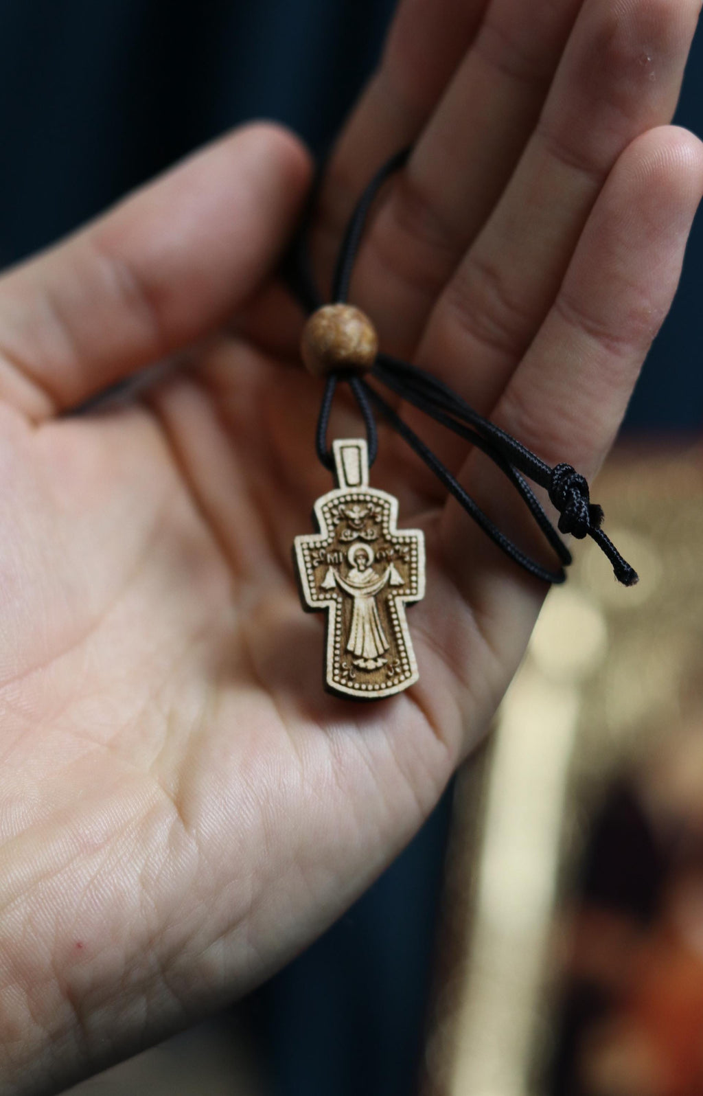 Wooden Orthodox cross, Wooden cross, Orthodox pendant, Christian cross, Jesus crucifix, Wlessed cross, Orthodox necklace, Eastern Orthodox