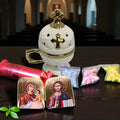 Christian incense set: white ceramic censer, folding icon, 50 grams of Greek incense, 6 pcs. of coal.
