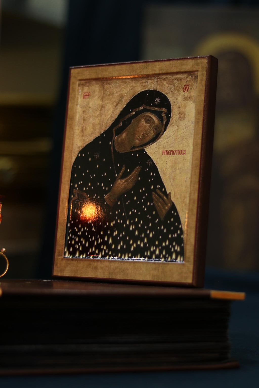 Keriotissa Mother of God Icon Wooden Icon Orthodox
