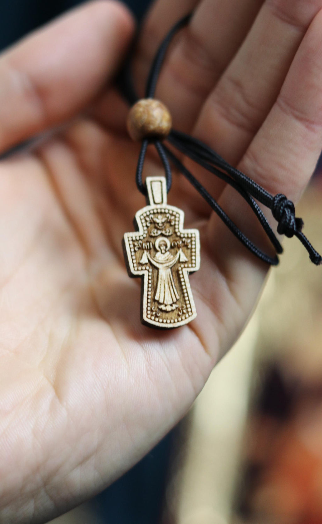 Wooden Orthodox cross, Wooden cross, Orthodox pendant, Christian cross, Jesus crucifix, Wlessed cross, Orthodox necklace, Eastern Orthodox