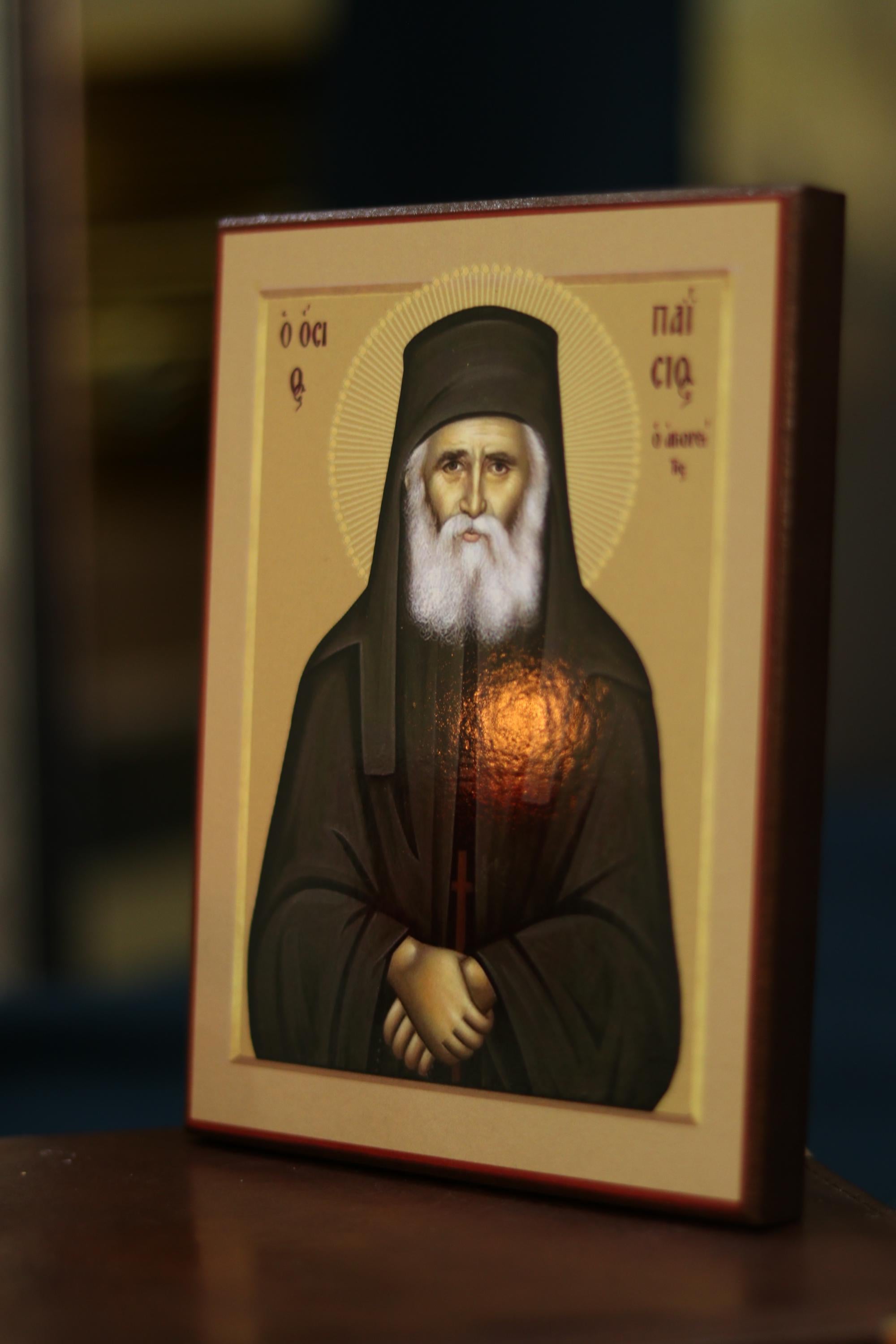 Paisios of Mount Athos Orthodox Icon Wooden Icon Christian Art