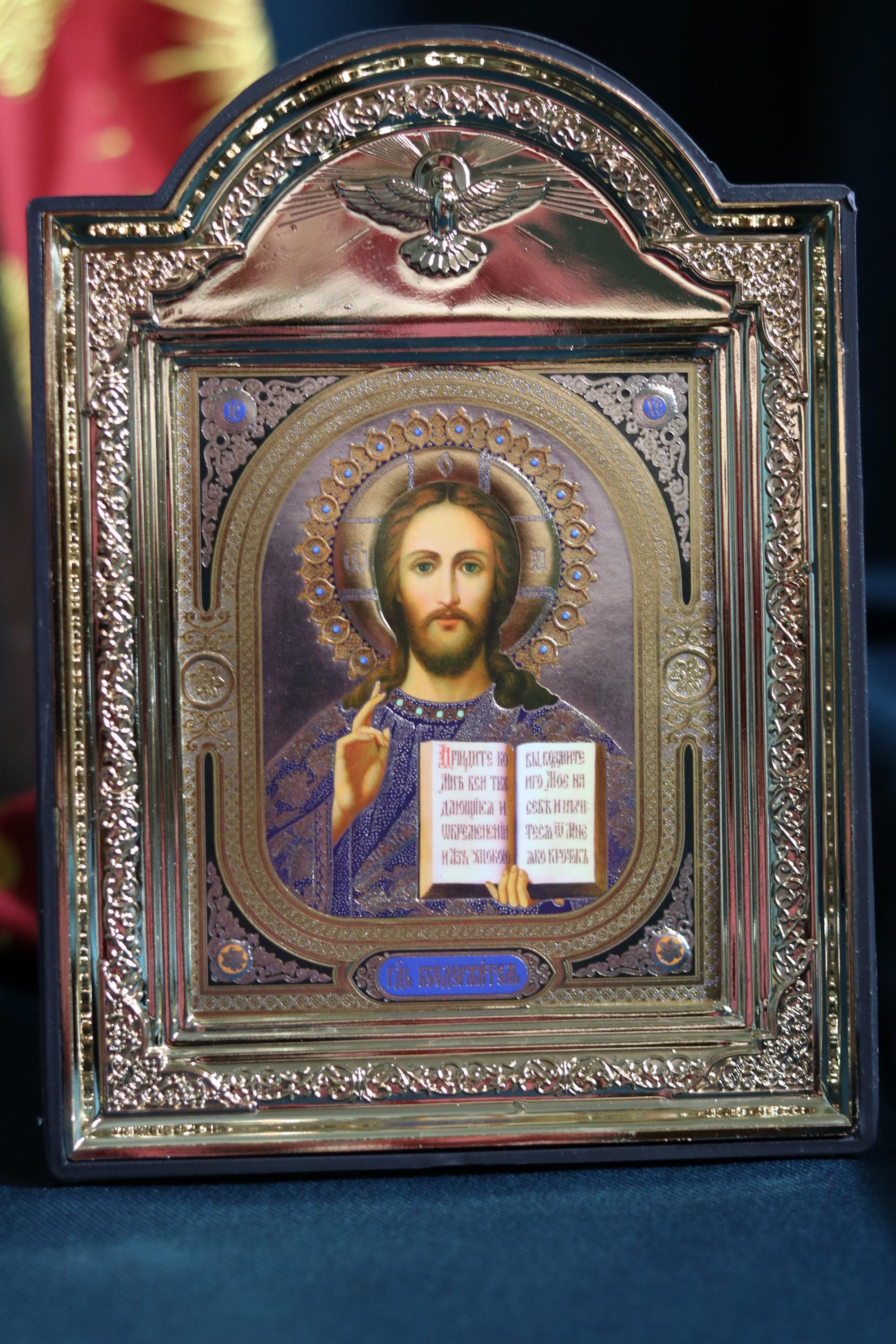 Icon of Jesus Christ, Folding icon, Jesus christ, Mother of god, Orthodox icon, Small icon, Pocket icon, Christian icon